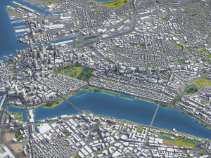 Boston - 3D City Model 3D Model