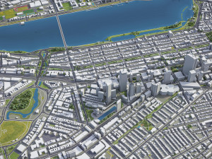 Boston - 3D City Model 3D Model