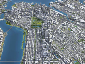 Boston - 3D City Model 3D Model