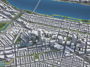 Boston - 3D City Model 3D Model