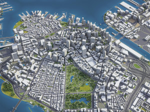 Boston - 3D City Model 3D Model