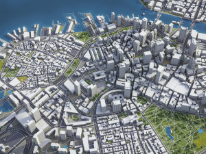Boston - 3D City Model 3D Model