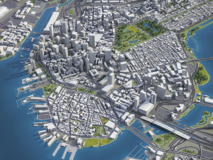 Boston - 3D City Model 3D Model