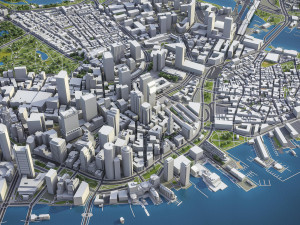 Boston - 3D City Model 3D Model