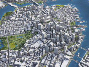 Boston - 3D City Model 3D Model