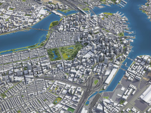 Boston - 3D City Model 3D Model