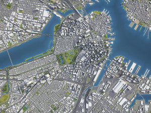 Boston - 3D City Model 3D Model