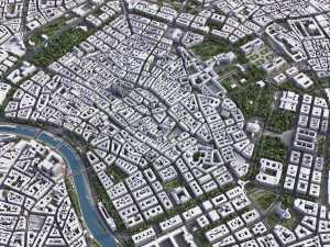 Vienna - 3D City Model 3D Model