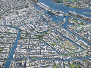 Amsterdam - 3D City Model 3D मॉडल