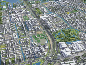 Amsterdam - 3D City Model 3D Model