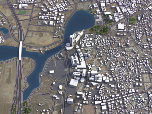 Jeddah - 3D City Model 3D Model
