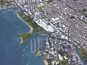 Honolulu - 3D City Model Model 3D