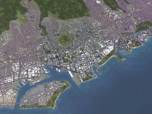 Honolulu - 3D City Model 3D Model