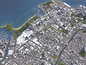 Honolulu - 3D City Model Model 3D