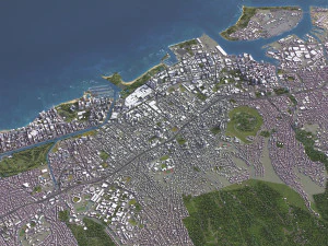 Honolulu - 3D City Model 3D Model