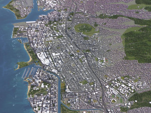 Honolulu - 3D City Model Model 3D