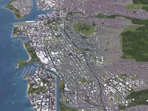 Honolulu - 3D City Model 3D Model