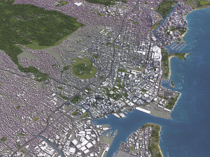 Honolulu - 3D City Model Model 3D