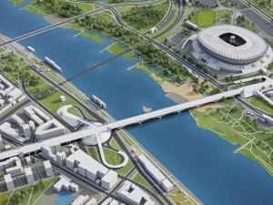 Warsaw - 3D City Model Model 3D