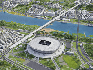 Warsaw - 3D City Model Model 3D