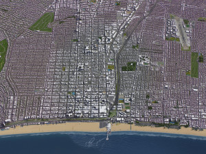 Santa Monica - 3D City Model Modèle 3D