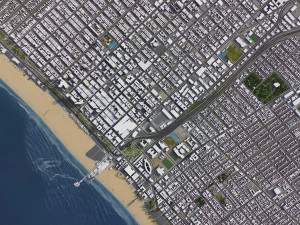 Santa Monica - 3D City Model 3D Model