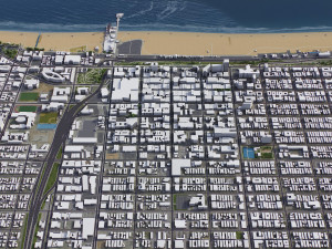 Santa Monica - 3D City Model Modèle 3D