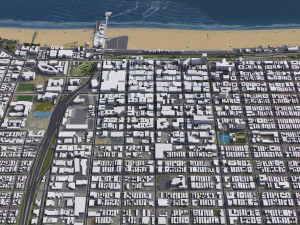 Santa Monica - 3D City Model 3D Model