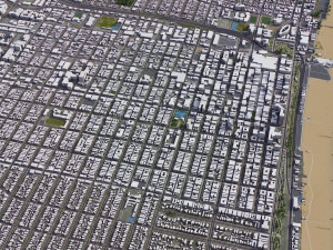 Santa Monica - 3D City Model Modèle 3D