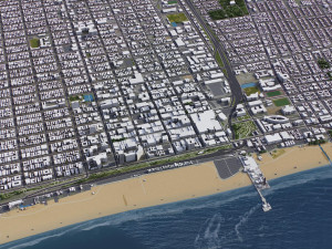 Santa Monica - 3D City Model Modèle 3D