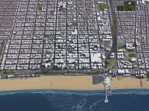 Santa Monica - 3D City Model Modèle 3D