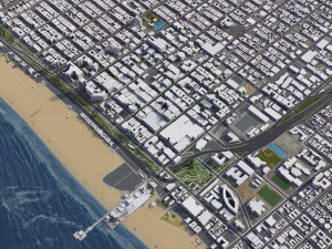 Santa Monica - 3D City Model Modèle 3D