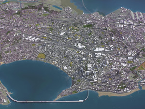 Mumbai - 3D City Model 3D मॉडल