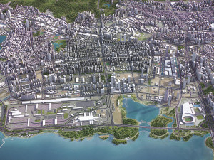 Shenzhen - 3D City Model 3D Модель