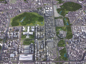 Shenzhen - 3D City Model 3D Модель