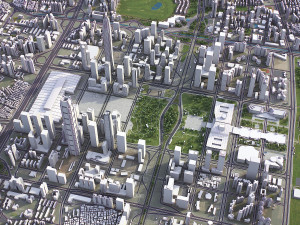 Shenzhen - 3D City Model 3D Модель