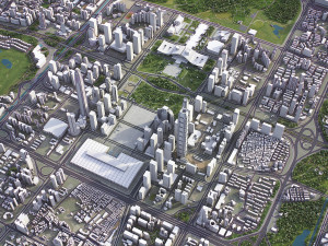 Shenzhen - 3D City Model 3D Модель