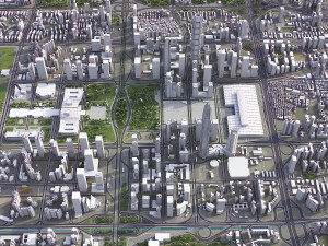 Shenzhen - 3D City Model 3D Модель