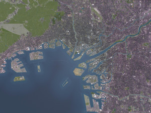 Osaka - 3D City Model 3D मॉडल