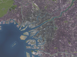 Osaka - 3D City Model 3D मॉडल