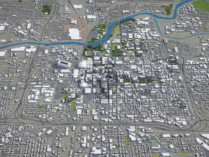 Indianapolis - 3D City Model 3D Model