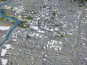 Indianapolis - 3D City Model Model 3D