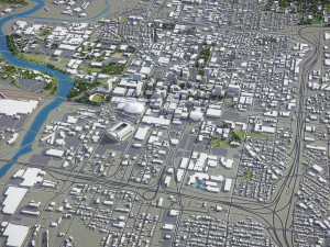Indianapolis - 3D City Model 3D Model