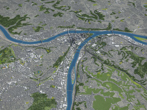 Pittsburgh - 3D City Model 3Dモデル