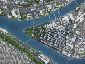 Pittsburgh - 3D City Model 3Dモデル