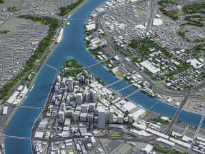 Pittsburgh - 3D City Model 3Dモデル