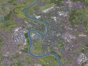 Dusseldorf - 3D City Model 3D-Modell