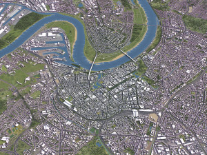 Dusseldorf - 3D City Model 3D-Modell