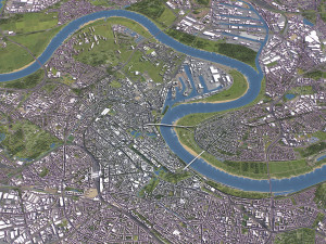 Dusseldorf - 3D City Model 3D-Modell