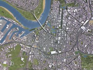 Dusseldorf - 3D City Model 3D-Modell